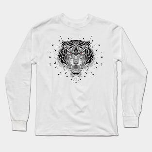 Traditional tattoo tiger Long Sleeve T-Shirt